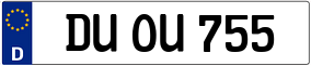 Trailer License Plate